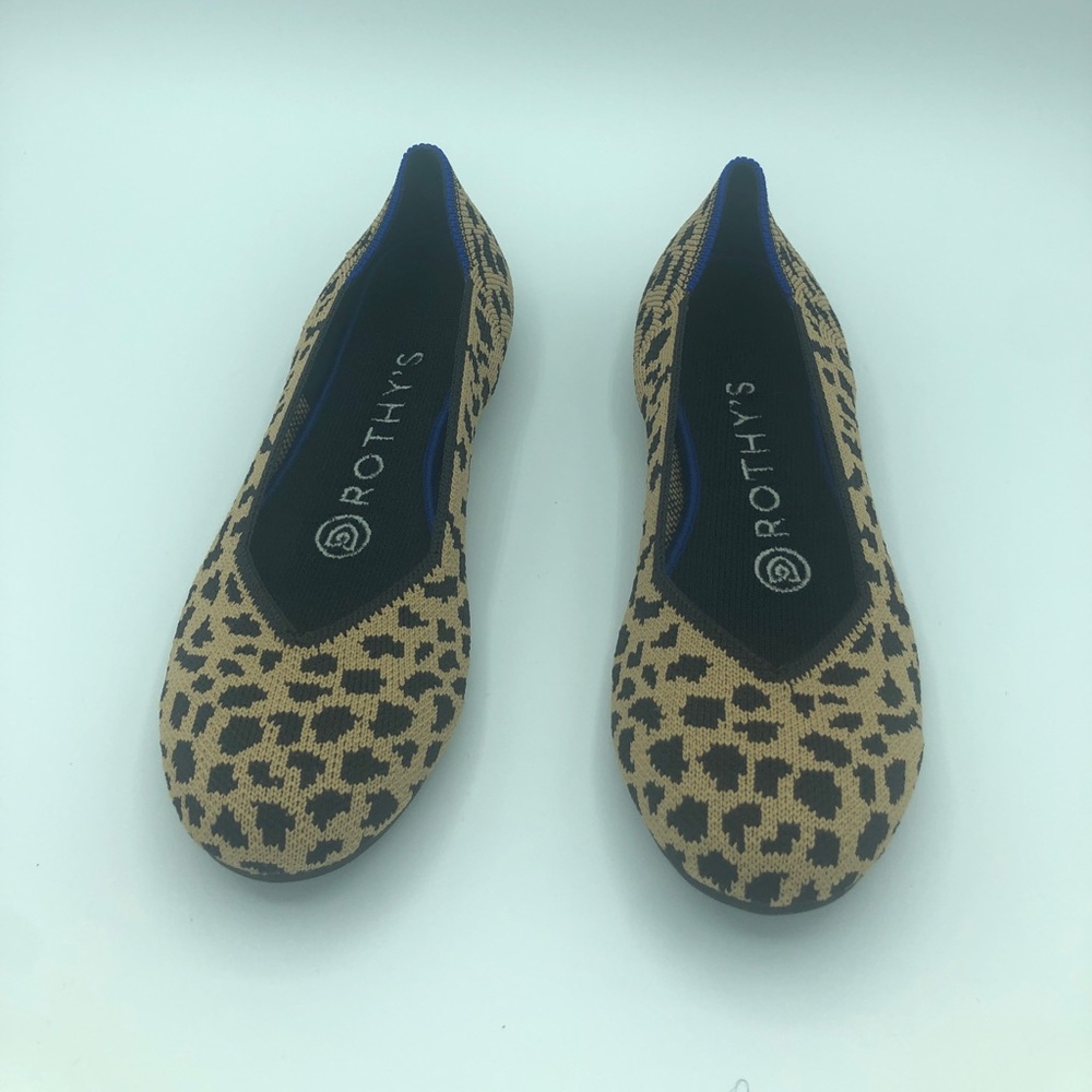 Rothy’s Cheetah size 5 the flat